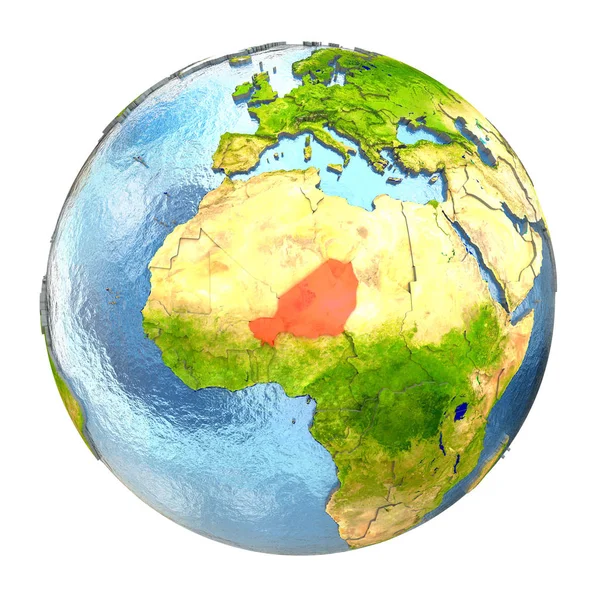 Nijer tam dünya üzerindeki kırmızı