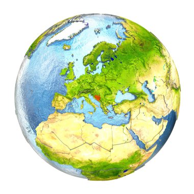 Bosna tam dünya üzerindeki kırmızı