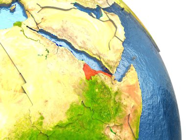 Eritre kırmızı yeryüzünde