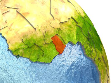 Gana kırmızı yeryüzünde