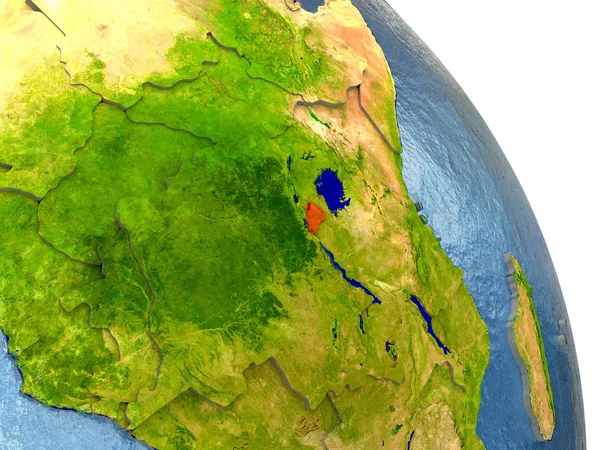Ruanda en la Tierra en rojo —  Fotos de Stock