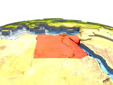 Mısır kırmızı yeryüzünde