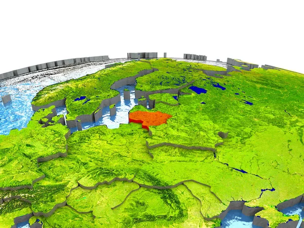 Litvanya kırmızı yeryüzünde