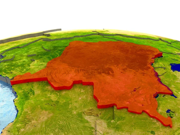 Demokratik Kongo Cumhuriyeti dünyada kırmızı