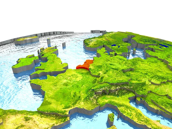 Hollanda kırmızı yeryüzünde