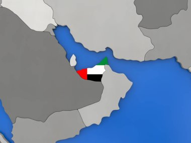 Dünya üzerinde Birleşik Arap Emirlikleri