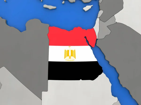 Египет на земном шаре — стоковое фото