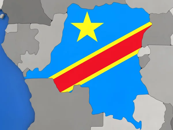 刚果民主共和国的地球上 — 图库照片