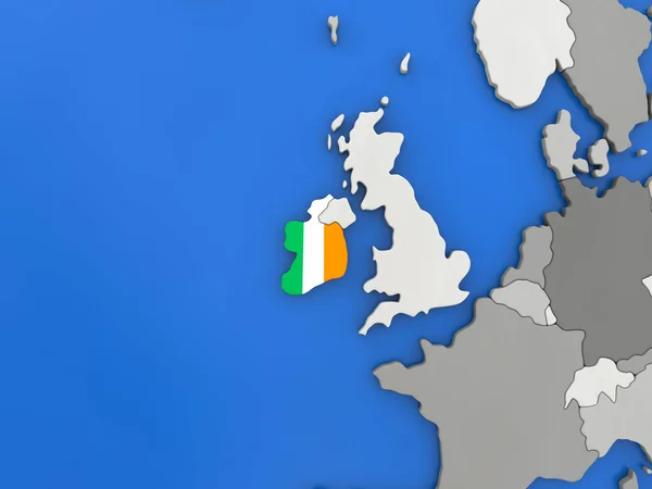 Irlanda en el mundo — Foto de Stock