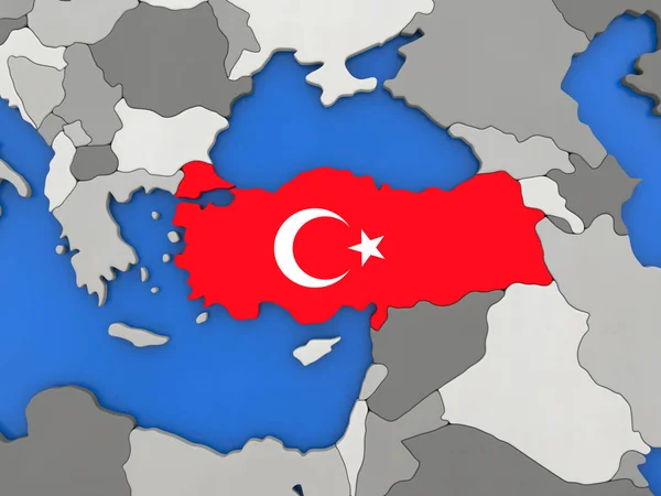 Turchia sul globo — Foto Stock