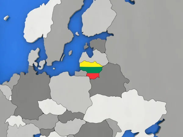 Lituania en el mundo — Foto de Stock