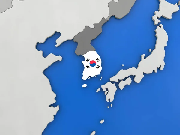 Dél-korea a világ — Stock Fotó