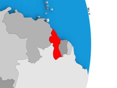 Dünya üzerinde Guyana