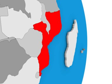 Mozambik dünya üzerinde