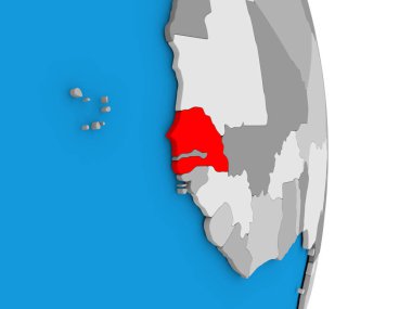 Senegal en globoSenegal Globe