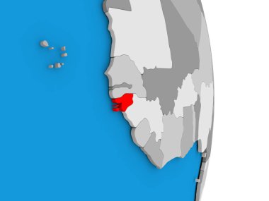 Gine-Bissau dünya üzerinde