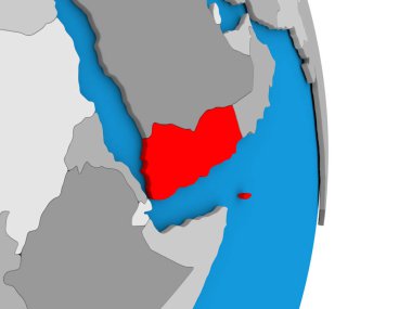 Dünya üzerinde Yemen