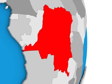 Demokratik Kongo Cumhuriyeti dünya üzerinde