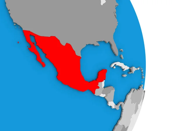 Mexiko na zeměkouli — Stock fotografie