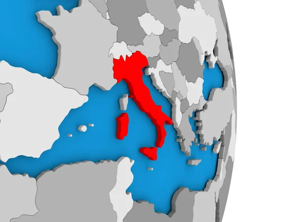 Italia en globo — Foto de Stock