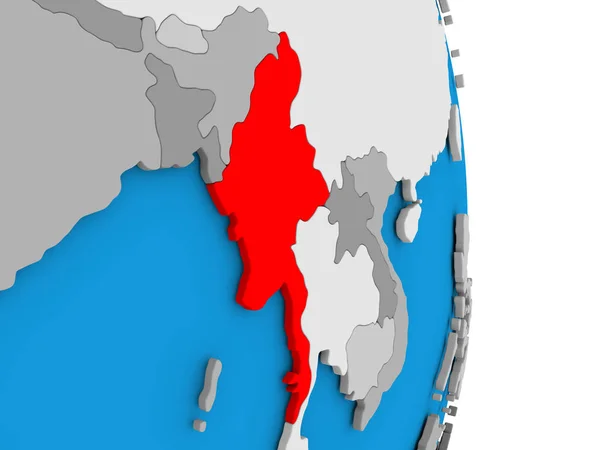 Myanmar Globe — Stok fotoğraf