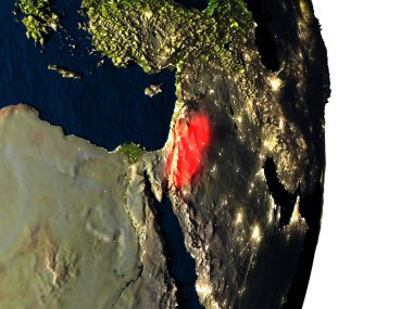 Jordan dusk sırasında uzaydan