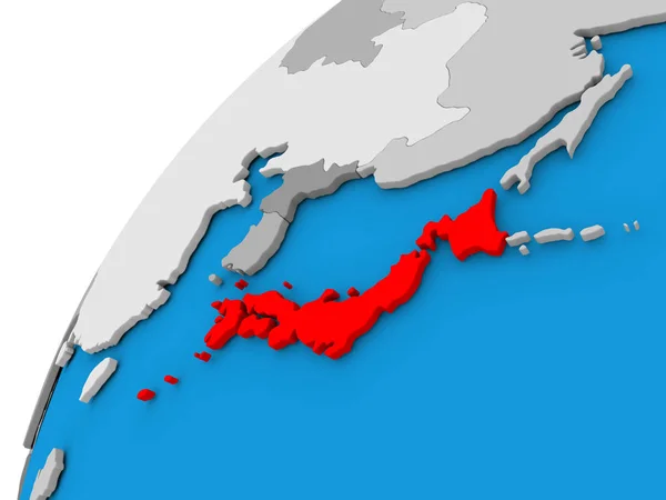 Японія по всьому світу у червоному — стокове фото