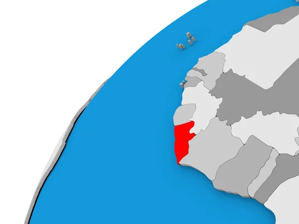 Ліберія по всьому світу у червоному — стокове фото