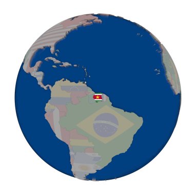 Surinam siyasi dünya üzerinde