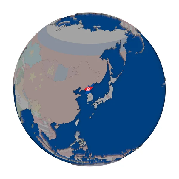 Corea del Norte en el mundo político —  Fotos de Stock