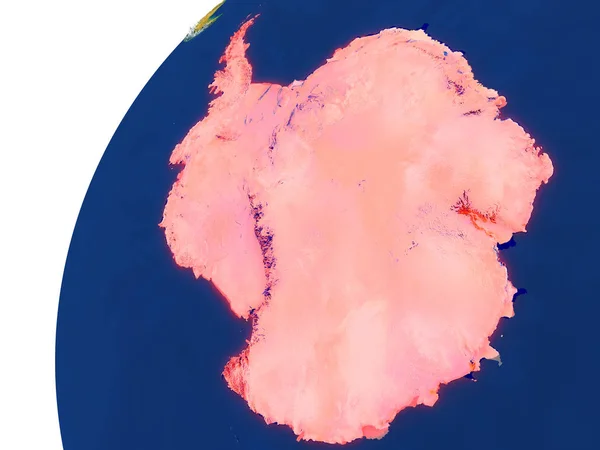 Ülke Antarktika uydu görünümü — Stok fotoğraf