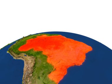 Kırmızı yörüngeden Brezilya'da