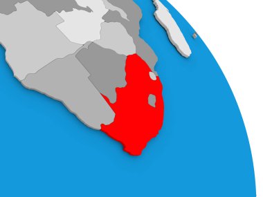 Güney Afrika Dünya üzerinde