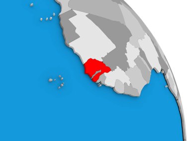 Senegal en globoSenegal Globe