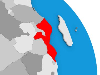 Mozambik dünya üzerinde