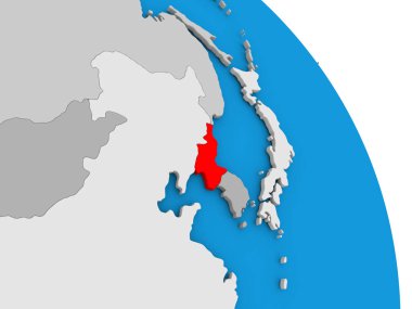 Kuzey Kore üzerinde Küre