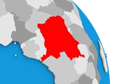 Demokratik Kongo Cumhuriyeti dünya üzerinde