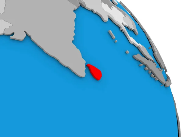 Sri lanka na świecie — Zdjęcie stockowe