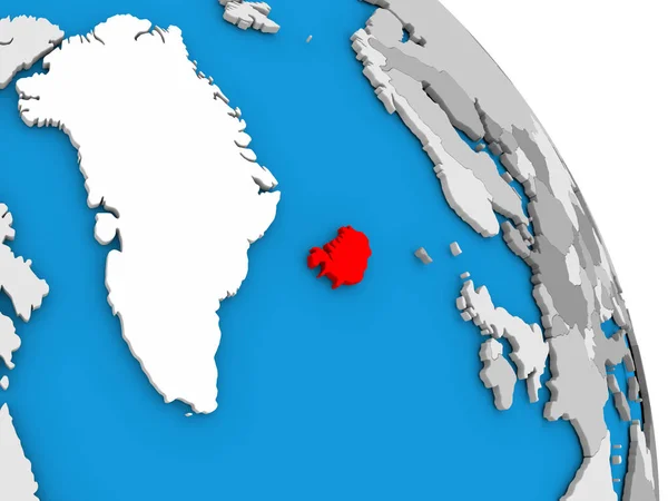 Islandia na świecie — Zdjęcie stockowe