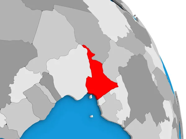 Kamerun dünya üzerinde — Stok fotoğraf