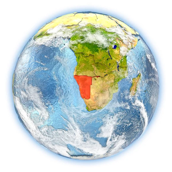 Namibia auf der Erde isoliert — Stockfoto