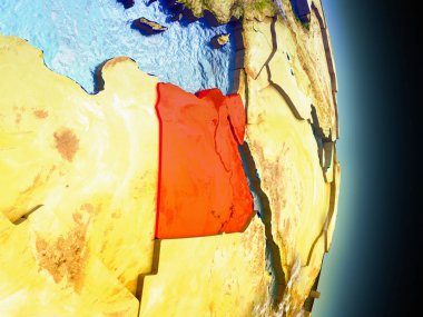 Mısır kırmızı uzaydan