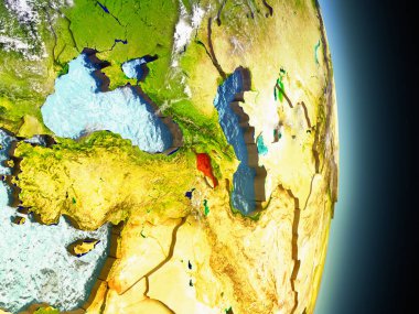 Kırmızı uzaydan gelen Ermenistan'da