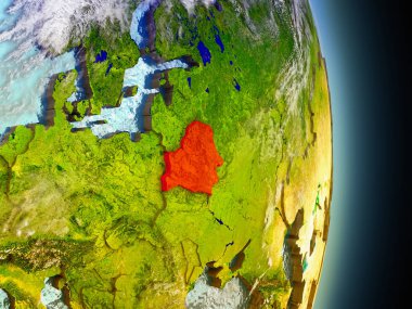 Uzaydan gelen Kırmızı Beyaz Rusya