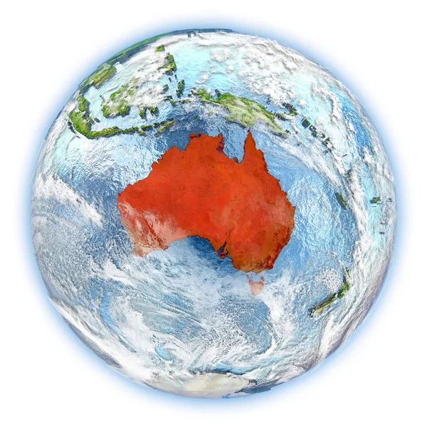 Австралія на землі, ізольовані — стокове фото