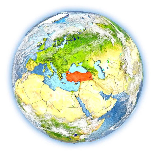 Turchia sulla Terra isolata — Foto Stock