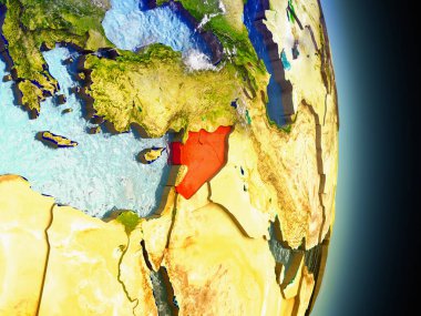 Suriye kırmızı uzaydan