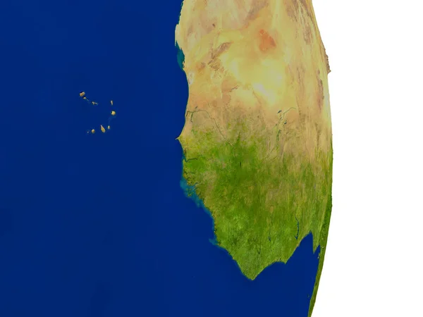 Gambia on Earth — Stock Photo, Image