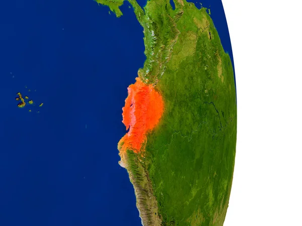 地球上のエクアドル — ストック写真