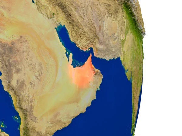 Spojené arabské emiráty na zemi — Stock fotografie